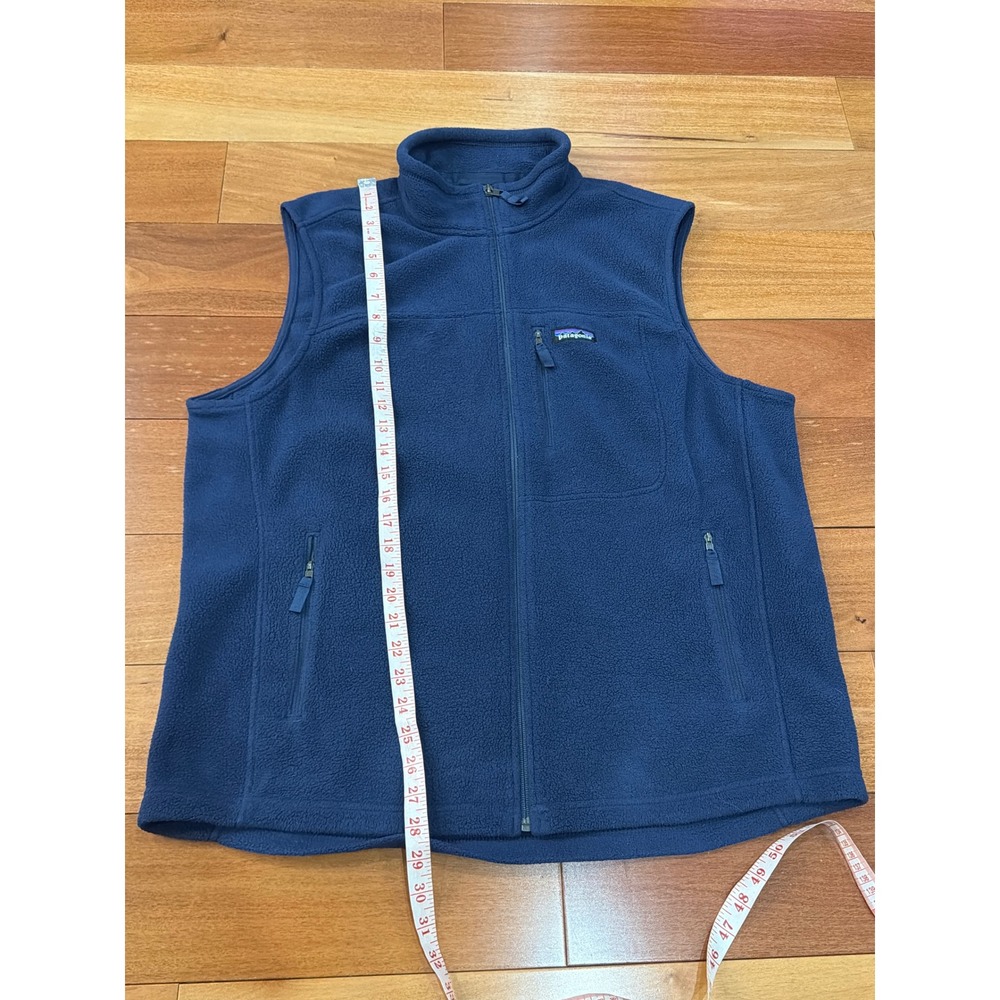Patagonia Synchilla Fleece Vest Mens XL Navy Blue Full Zip STY23010 - Picture 5 of 8